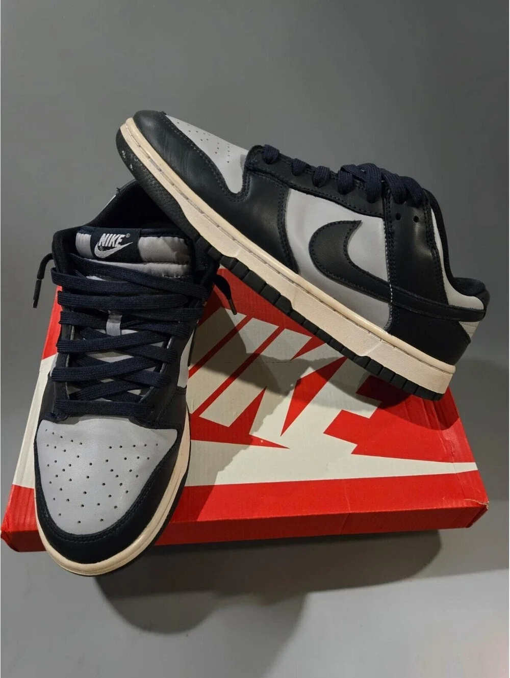 Nike Dunk Low Georgetown DD1391-003 Men's Size 10 Excellent OG Box